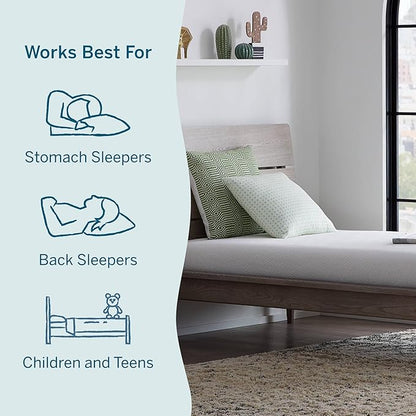 Lucid 6 Inch Memory Foam Mattress – Low Profile – Medium Firm Feel - Infused with Bamboo Charcoal and Gel - Bed in a Box - Temperature Regulating - Breathable - Twin Size