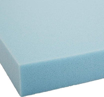 Amazon Basics Full Mattress Topper, Cooling Gel-Infused, CertiPUR-US Certified, 2 Inches, Blue