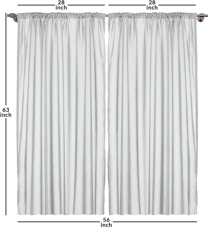 Ambesonne Leopard Print Curtains, Modernized Animal Skin Elements in Pastel Memphis Style Colors Pattern Print, Window Treatments 2 Panel Set for Living Room Bedroom, Pair of - 28" x 63", Grey Black