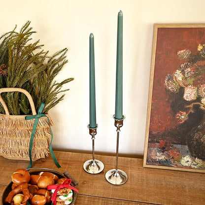 Candlestick Holders Silver, 6 Packs Taper Candle Holder for Candlesticks, Candle Sticks Holder Decor for Home Decor