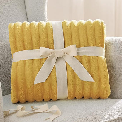 Bedsure GentleSoft Honey Fleece Blanket for Couch - Cozy Soft Blankets for Women, Cute Small Throws for Girls, 90x90 Inches