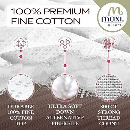 MAXI PortaCrib Size Mattress Pad - Luxurious Cotton Sateen Mattress Protector - Soft, Comfortable, and Breatheable Mattress Cover - Mattress Pad Protects Mattress from Dust, Dirt, Spills, and Stains