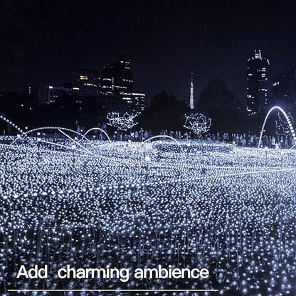suddus 66ft 200 LED Outdoor String Lights, White Fairy Lights Battery Operated with Remote, Led Twinkle Lights for Bedroom, Wreath, Patio, Tapestry, Backyard, Garden, Christmas, Party, Indoor