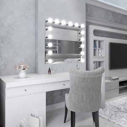 Design House 509653 5-Light Vanity Strip Light Contemporary Dimmable for Bathroom, Bedroom, Makeup Vanity, Polished Chrome