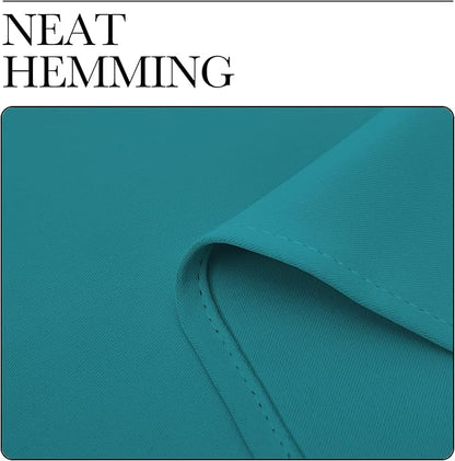 NICETOWN Room Darkening Curtains 102 inch Length 2 Panels, Peacock Teal, 2 Pieces, W55, Thermal Insulated Grommet Blackout Curtains for Modern Casual Elegant Bedroom Kids Room Theme Decoration