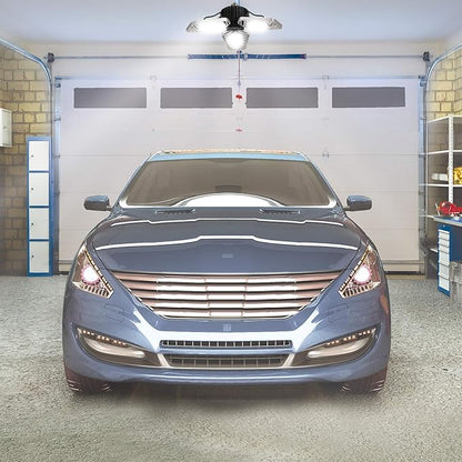 Ontel Beyond Bright LED Garage Light - Ultra-Bright, White Light that is Energy Efficient, Durable, Long-Lasting and Easy to Install (Pack of 4)
