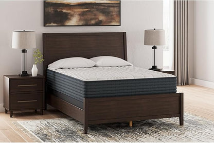 Signature Design by Ashley Hybrid 1200 12" Firm Moisture Wicking Mattress, Charcoal-Infused Gel Memory Foam, Edge Support for Pressure Relief, Temperature Regulating, California King, Fiberglass Free