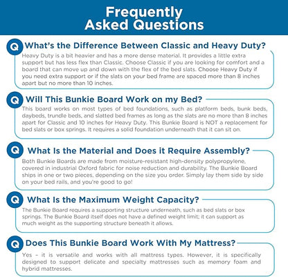 Meliusly Premium 10mm Bunkie Board Twin XL Size (38x79'') Patent Pending Low Profile Bed Board Design - Breathable, Noise Minimizing, Moisture Resistant Bunkieboards, Low Profile Bed Support