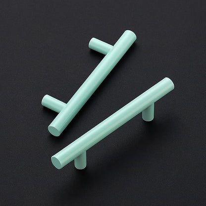 Ravinte 40 Pack | 5 Inch Cabinet Pulls Green Stainless Steel Kitchen Drawer Pulls Cabinet Handles 5 InchLength, 3 Inch Hole Center