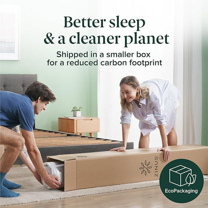ZINUS 6 Inch Foam and Spring Hybrid Mattress [New Version], Twin, Medium Firmness, Durable Support, Certified Safe Foams & Fabric, Mattress in A Box
