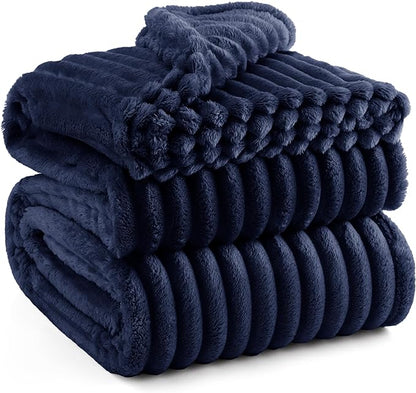 Bedsure GentleSoft Blue California King Size Blanket for Couch - Cozy Soft Blankets for Women, Cute Small Fleece Throws for Girls, Birthday Gifts for Women, 102x96 Inches