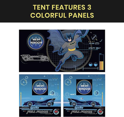 Batman Loft Bed Tent - Curtain Set for Low Twin Loft Bed (Bed Sold Separately) by Delta Children