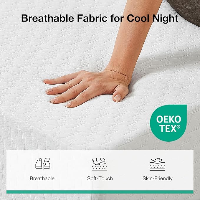 Novilla King Mattress, 12 Inch King Memory Foam Mattress for Pressure Relief & Comfort Sleep, Removable Washable Cover,CertiPUR-US Certified Plush
