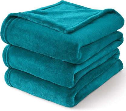 BEDELITE Fleece Blanket King Size Blankets for Bed, Luxury Plush Cozy Fuzzy Blanket 108x90 inches, Super Soft Warm Lightweight Throw Blanket All Seasons Suitable, Bluebird