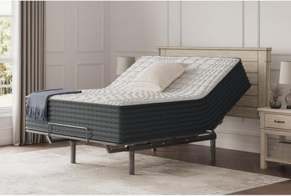 Signature Design by Ashley Hybrid 1300 13 Inch Plush Gel Memory Foam Mattress with Edge Support for Pressure Relief, King, Fiberglass Free, Mattress in A Box