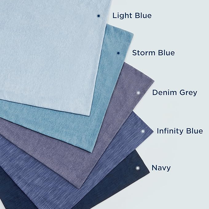 Bedsure Queen Comforter Set - Denim Grey Comforter Queen Size, Soft Bedding for All Seasons, Cationic Dyed Bedding Set, 3 Pieces, 1 Comforter (90"x90") and 2 Pillow Shams (20"x26"+2")