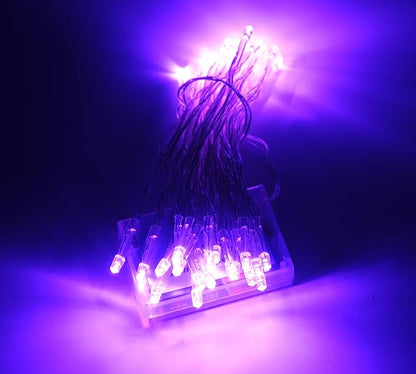 Karlling Battery Operated Purple 40 LED Fairy Light String Wedding Party Xmas Christmas Decorations(Purple,10 Pack)