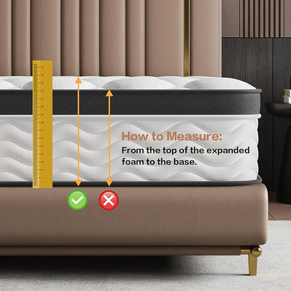 Queen Mattress,14 Inch Queen Size Mattresses in a Box, Memory Foam Mattress for Pressure Relief & Cool Sleep,CertiPUR-US Certified,Safe Foams & Fabric,Non-Fiberglass,Medium Firm,80" x 60"