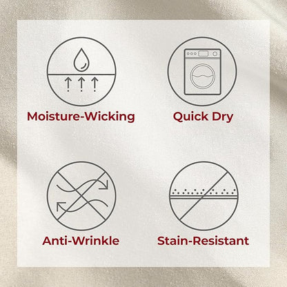 Mellanni Split King Sheets Set - 5 PC Iconic Collection Bedding - Hotel Luxury, Extra Soft, Cooling Bed Sheets - Wrinkle, Fade, Stain Resistant (Split King, Golden Ivory)