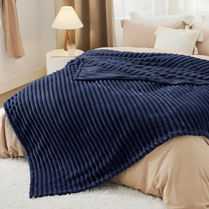 Bedsure GentleSoft Blue Full Blanket for Bed - Cozy Soft Blankets for Women, Cute Large Throws for Girls, 84x90 Inches