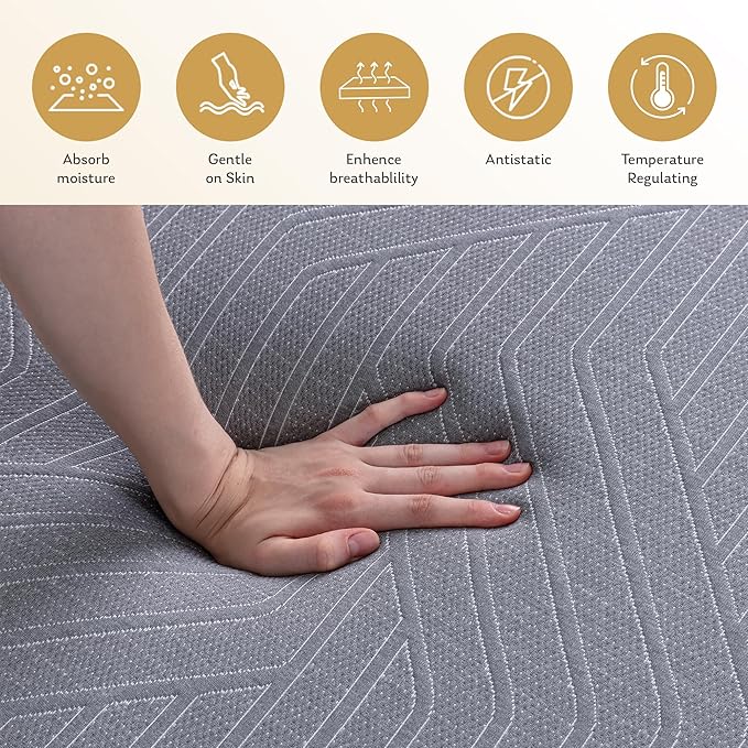 EGOHOME Hybrid Queen Mattress 12 Inch, Mattress with Cooling Cover, Comfort Foam & Pocket Spring Bed in a Box, Targeted Support Pressure Relief, CertiPUR-US Certified, Made in USA, 60x80x12 Black