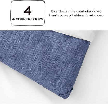 Bedsure Twin/Twin XL Comforter Set - Infinity Blue Soft Bedding for All Seasons, Cationic Dyed Bed Set, 2 Pieces, 1 Twin Size Comforter (68"x88") and 1 Pillow Sham (20"x26"+2")