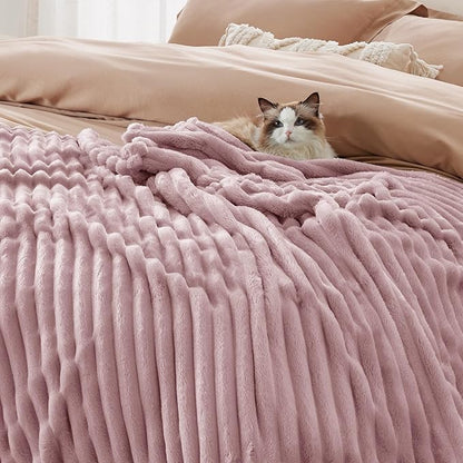 Bedsure GentleSoft Pink Twin XL Blanket for Bed - Cozy Soft Blankets for Women, Cute Small Fleece Throws for Girls, Birthday Gifts for Women Decor Gifts for Mom, 66x90 Inches