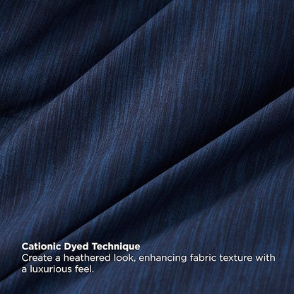 Bedsure Full Comforter Set Navy - Bed in a Bag Full Size Bedding 7 Pieces, Cationic Dyed Bed Set Gift for Family, Navy Soft Bedding for All Seasons Comforter with Sheets, Pillowcases & Shams