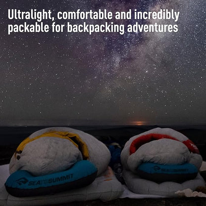 Sea to Summit Aeros Ultralight Inflatable Camping and Travel Pillow, Regular (14.2 x 10.2), Sea Foam
