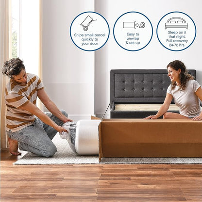 Cool Gel Chill 14 Inch Medium Firm Memory Foam Mattress King Size, with 2 Bonus Cool Gel Memory Foam Bed Pillows, 14" with Pressure Relief, CertiPUR-US Certified, Cooling King Mattress in a Box