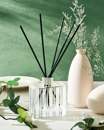 M&SENSE Jasmine & Vanilla Reed Diffuser Set - 7.04 oz Scented Diffusers for Home, Fragrance Oil Aroma with Sticks, Shelf Decor Housewarming Gifts for Bedroom Bathroom