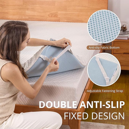 EGO Gel Memory Foam Mattress Topper, 3 Inch Full with Removable Breathable Soft Cover, Cooling Bed Topper for Comfort Body Support & Pressure Relief, CertiPUR-US Certified