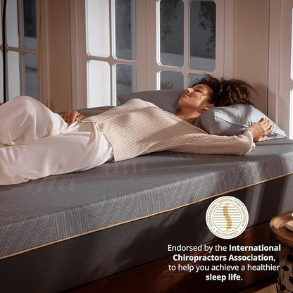 EGOHOME 12 Inch King Memory Foam Mattress for Back Pain, Cooling Copper Gel Bed in a Box, Foam Made in USA, CertiPUR-US Certified, Therapeutic Medium Firm, 76x80x12 Black