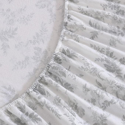 Laura Ashley - Flannel Sheets King Size, Anti-Pilling & Wrinkle Resistant Cotton, Touchably Soft for All-Season Comfort - Bed Sheets with Matching Pillowcases & Fitted Sheet (Vanessa Grey)