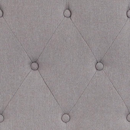 Flash Furniture Cambridge Tufted Upholstered King Size Headboard in Light Gray Fabric