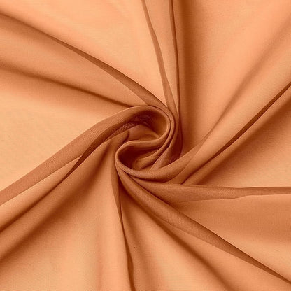 Aiyufeng Orange Sheer Curtains 36 inches Long, Short Kitchen Window Treatment Solid Sheers Cafe Curtains Bathroom Voile Half Window Curtains 2 Panels, Rod Pocket, 40" Wx36 L