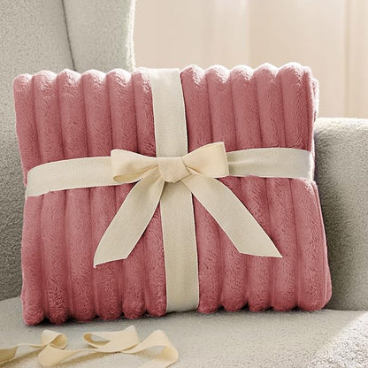 Bedsure GentleSoft Dusty Pink Full Blanket for Bed - Cozy Soft Blankets for Women, Cute Small Fleece Throws for Girls, Birthday Gifts for Women Decor Gifts for Mom, 84x90 Inches