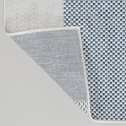 JONATHAN Y Geometric Organic Shapes Indoor Outdoor Area Rug 3X5 Cream/Navy, Zia Modern for Backyard, Patio, Porch, Easy-Cleaning, High Traffic, Pet-Friendly, Non-Shedding (TSN306B-3)
