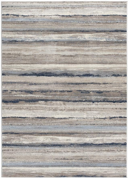 RUG BRANCH Havana 8' x 11' (7'9" X 10'8") Scandinavian Indoor Area Rug, Contemporary, Blue Brown - Living Room, Bedroom, Dining Room, and Kitchen