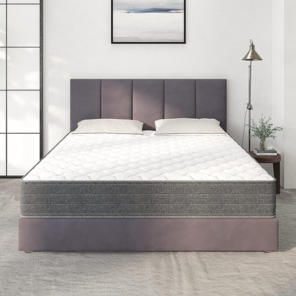 NapQueen Queen Mattress, 10 Inch Victoria Hybrid Cooling Gel Infused Pocket Spring and Memory Foam Mattress, Queen Size Mattress Bed in a Box, CertiPUR-US Certified, Fiberglass-Free Mattress