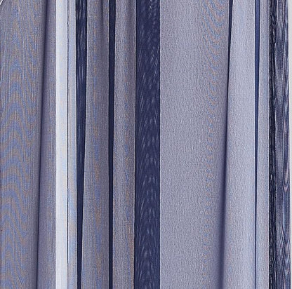 LINENZONE Pair of 2 Rod Pocket Voile Window Treatments. Great Farmhouse Style Sheer Curtains for Living Room, Bedroom, Dining Room, Patio or Canopy Bed. (Amazing Sheers - 56" W x 84" L, Blue Navy)